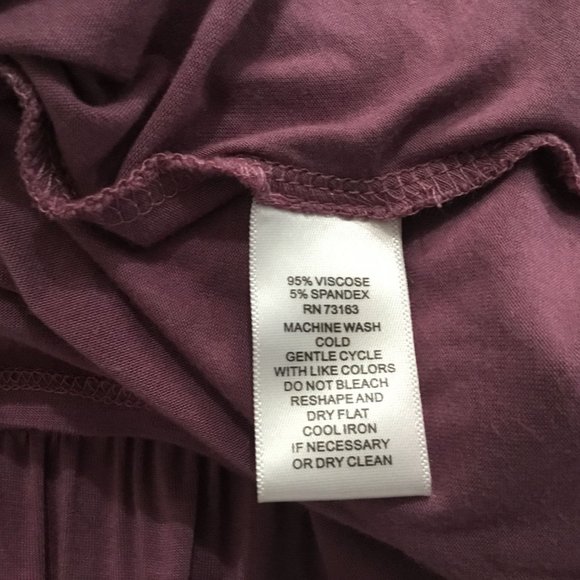 Cable & Gauge Purple Pleated Puff Shoulder Balloon Sleeve Casual Stretch Blouse - Picture 7 of 8